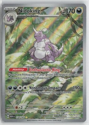 Nidoking 174/165 Illustration Rare 151 Pokemon NM