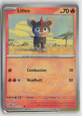 Litleo (Master Ball Pattern) Common SV: Prismatic Evolutions 015/131 NM