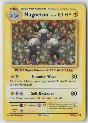 Magneton 38/108 Holo Rare Evolutions Pokemon NM