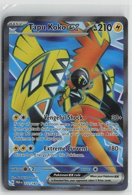 Tapu Koko ex 222/182 Ultra Rare Paradox Rift Pokemon NM
