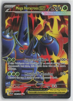 Mega Heracross ex - Ultra Rare ME02: Phantasmal Flames 108/094 NM