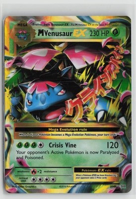 M Venusaur EX 2/108 Holo EX Rare Evolutions Pokemon LP