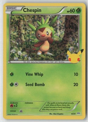 Chespin - 6/25 Promo McDonald's 25th Anniversary Promos 006/025 NM