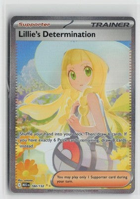 Lillie's Determination 184/132 Mega Evolution Pokemon NM