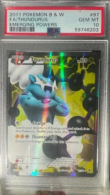 Thundurus 97/98 Emerging Powers Pokemon PSA 10