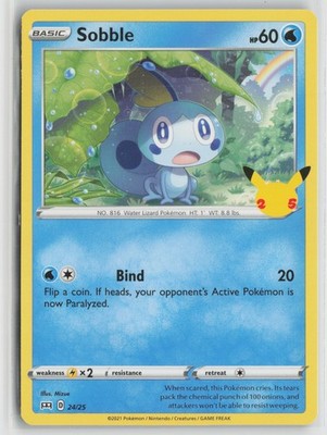 Sobble - 24/25 Promo McDonald's 25th Anniversary Promos 024/025 NM
