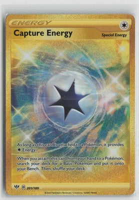 Capture Energy 201/189 Secret Rare Darkness Ablaze Pokemon NM