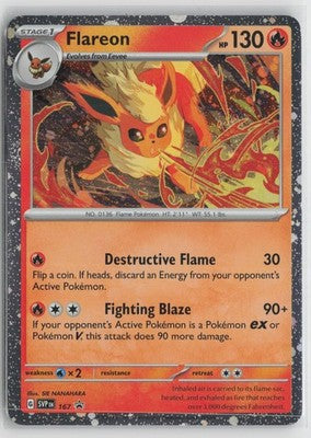 Flareon (Cosmos Holo) 167 Holo Promo Scarlet & Violet Promo Pokemon NM
