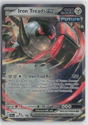 Iron Treads ex Double Rare SV: Paldean Fates 066/091 NM