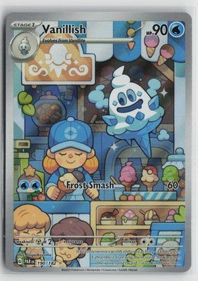Vanillish 190/182 Illustration Rare Paradox Rift Pokemon NM