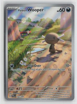 Paldean Wooper 102/094 Illustration Rare Phantasmal Flames Pokemon NM