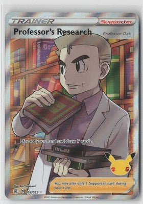 Professor's Research (Full Art) Ultra Rare Celebrations 024/025 NM
