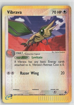 Vibrava 46/97 Reverse Holo Pokemon NM