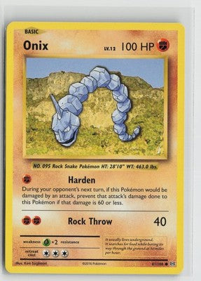 Onix 61/108 Common Evolutions Pokemon NM