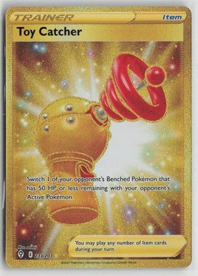 Toy Catcher 233/203 Secret Rare Evolving Skies Pokemon NM