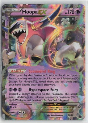 Hoopa EX 36/98 Holo Rare EX Ancient Origins Pokemon NM