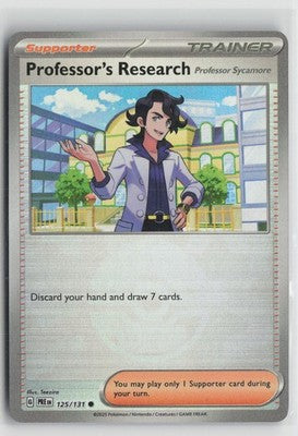Professor's Research 125/131 Poke Ball Prismatic Evolutions Pokemon NM