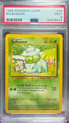 Bulbasaur 44/102 Game Pokemon PSA 9