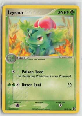 Ivysaur 35/112 Uncommon FireRed & LeafGreen Pokemon NM