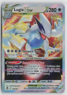 Lugia VSTAR 139/195 Holo Rare VSTAR Silver Tempest Pokemon NM