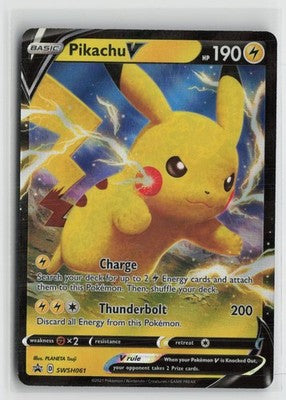 Pikachu V SWSH061 Holo Promo Sword & Shield Promo Pokemon NM