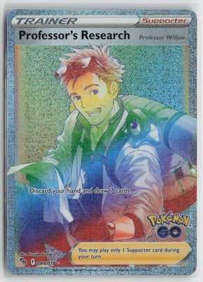 Professor's Research 084/078 Rare Rainbow Pokemon GO Pokemon NM