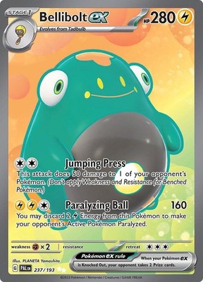 Bellibolt ex 237/193 Paldea Evolved PAL Ultra Rare near mint 237 Pokemon 2023
