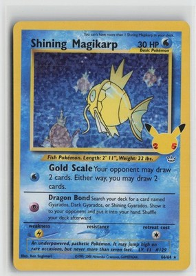 Shining Magikarp 66/64 Celebrations: Classic Collection Pokemon NM