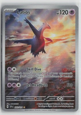 Latios 203/191 Illustration Rare Surging Sparks Pokemon NM