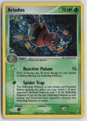 Ariados 2/115 Holo Rare Unseen Forces Pokemon LP