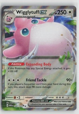 Wigglytuff ex 040/165 Double Rare 151 Pokemon NM