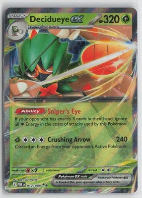Decidueye ex 012/088 Double Rare Perfect Order Pokemon NM