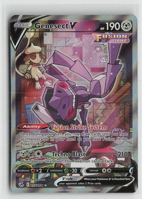 Genesect V 255/264 Ultra Rare Fusion Strike Pokemon Holo NM
