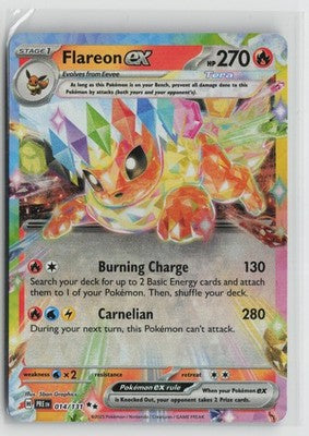 Flareon ex - 014/131 014/131 Holo SV: Prismatic Evolutions Pokemon NM