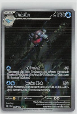 Palafin 225/091 Illustration Rare Paldean Fates Pokemon NM