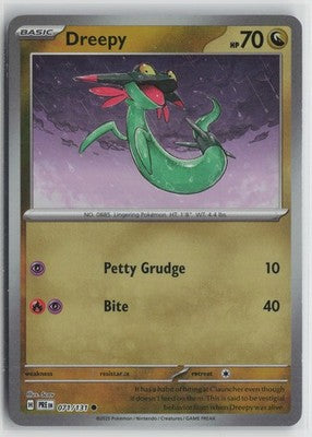 Dreepy 071/131 Mater Ball Prismatic Evolutions Pokemon NM