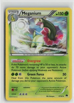 Meganium (Cosmos Holo) 003/122 Holo Promo Blister Exclusives Pokemon NM