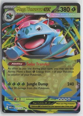 Mega Venusaur ex Double Rare ME01: Mega Evolution 003/132 NM