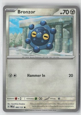 Bronzor (Poke Ball Pattern) Common SV: Prismatic Evolutions 066/131 NM