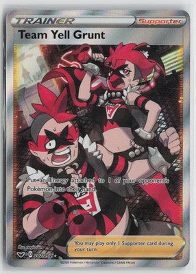 Team Yell Grunt 202/202 Rare Ultra Sword & Shield Pokemon NM