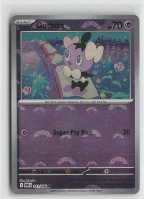 Gothita (Poke Ball Pattern) 041/086 Holo Common White Flare Pokemon NM