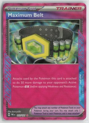Maximum Belt 117/131 ACE SPEC Rare Prismatic Evolutions Pokemon NM