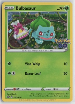 Bulbasaur Promo SWSH: Sword & Shield Promo Cards SWSH231 NM