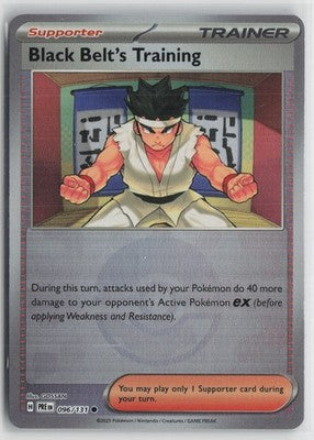 Black Belt's Training - (Poke Ball Pattern) Common SV: Prismatic Evolutions 096/