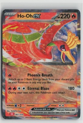 Ho-oh ex 007/034 Holo Classic Collection Trading Card Game Classic Pokemon NM