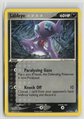 Sableye 31/110 Rare Holon Phantoms Pokemon NM
