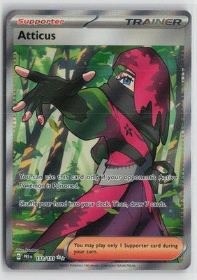 Atticus - 133/131 133/131 Holo Ultra Rare SV: Prismatic Evolutions Pokemon NM