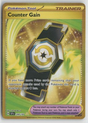 Counter Gain 249/191 Hyper Rare Surging Sparks Pokemon NM