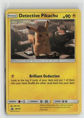 Detective Pikachu - SM194 Holo Promo Sun & Moon Promo Pokemon LP