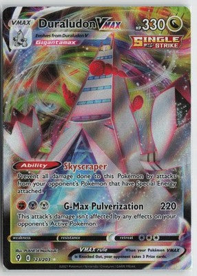 Duraludon VMAX 123/203 Holo VMAX Rare Evolving Skies Pokemon NM